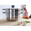 Nồi xửng hấp 3 đáy inox nắp kiếng TPXH6801