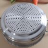 Nồi xửng hấp inox 3 đáy nắp kiếng TP