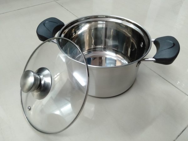 Nồi 3 đáy inox nắp kiếng Tín Phát