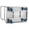 Xe đẩy hàng inox gấp được