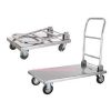 Xe đẩy hàng inox gấp được