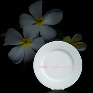 Đĩa tròn trắng 15 cm Cao Cấp - Gốm Sứ Minh Long Tại TPHCM